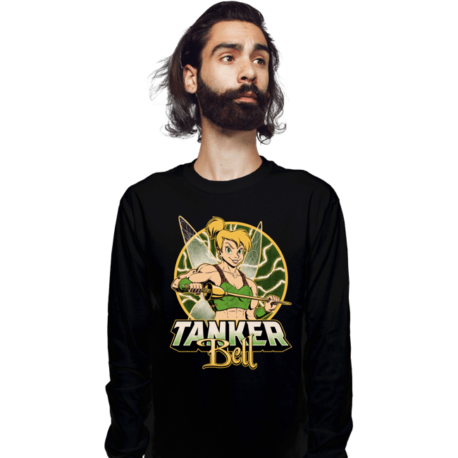 Daily_Deal_Shirts Long Sleeve Shirts, Unisex / Small / Black Tanker Bell