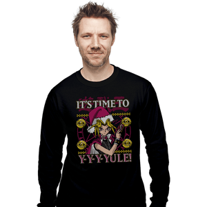 Daily_Deal_Shirts Long Sleeve Shirts, Unisex / Small / Black Time To Yule