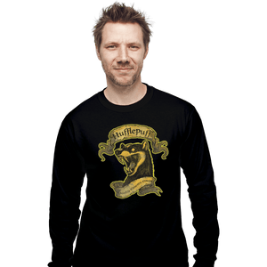Shirts Long Sleeve Shirts, Unisex / Small / Black Hufflepuff