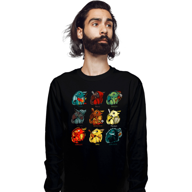 Shirts Long Sleeve Shirts, Unisex / Small / Black Dragon Roles