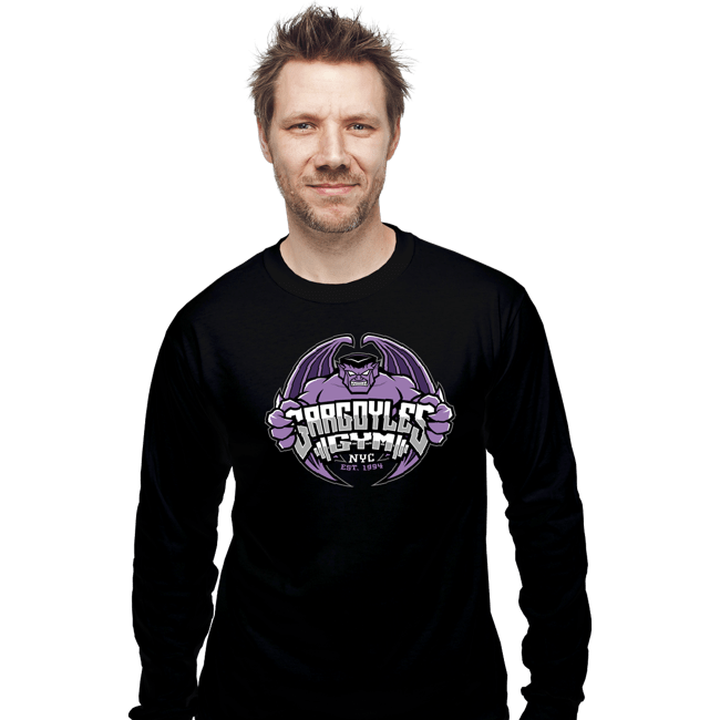 Daily_Deal_Shirts Long Sleeve Shirts, Unisex / Small / Black Gargoyle's Gym