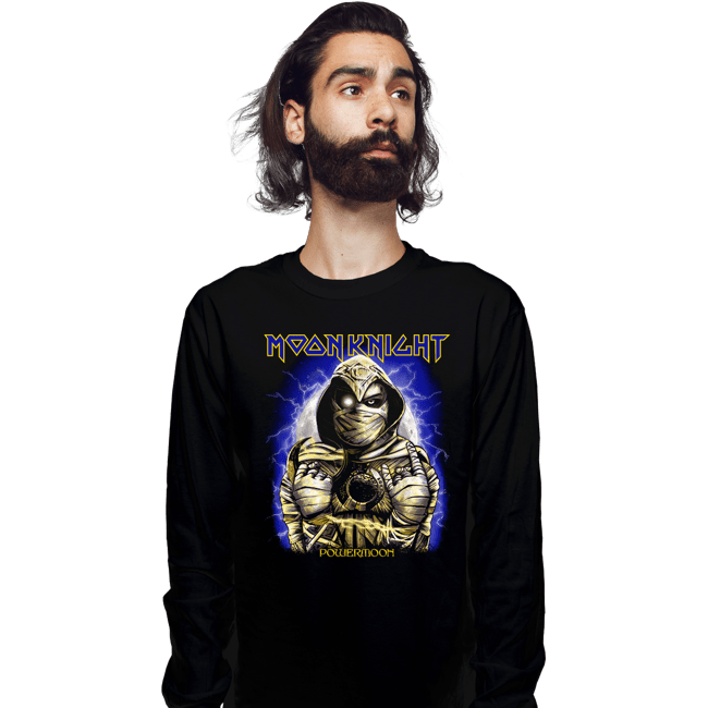 Secret_Shirts Long Sleeve Shirts, Unisex / Small / Black POWER MOON
