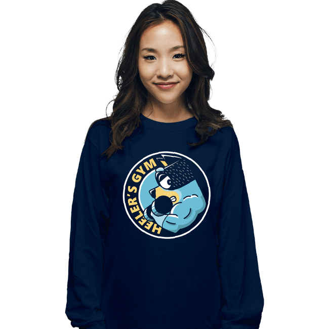Daily_Deal_Shirts Long Sleeve Shirts, Unisex / Small / Navy Heeler's Gym