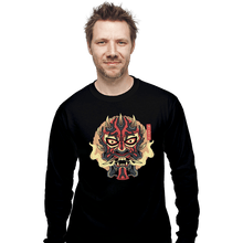 Load image into Gallery viewer, Shirts Long Sleeve Shirts, Unisex / Small / Black Nightbrother Oni Mask
