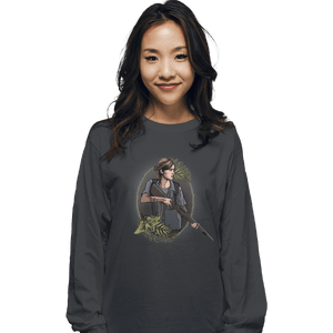 Shirts Long Sleeve Shirts, Unisex / Small / Charcoal Ellie