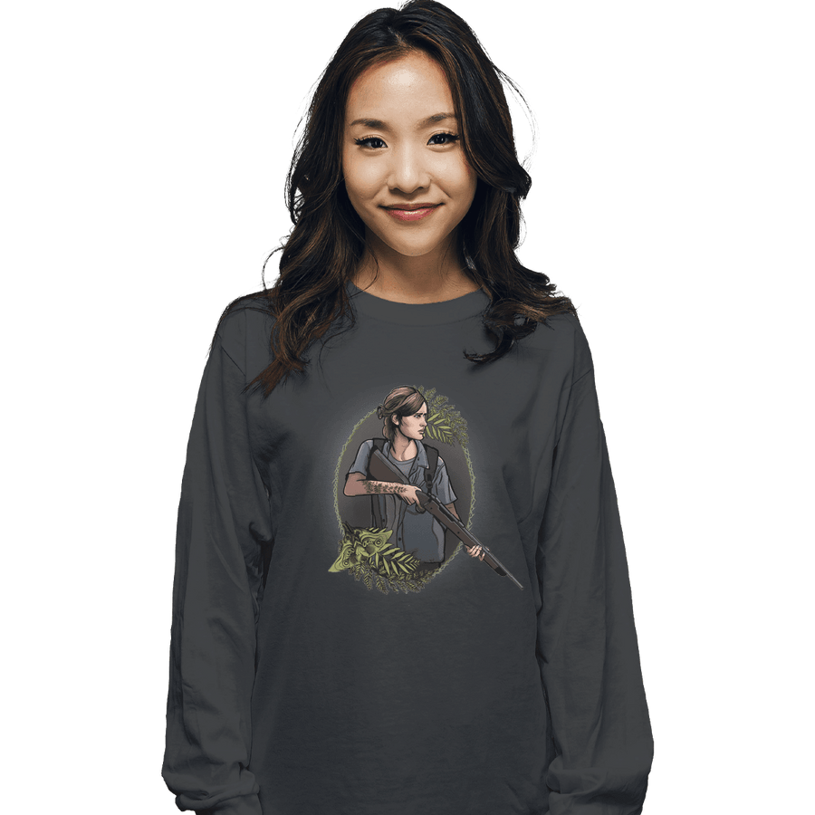 Shirts Long Sleeve Shirts, Unisex / Small / Charcoal Ellie
