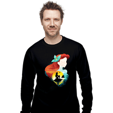 Load image into Gallery viewer, Daily_Deal_Shirts Long Sleeve Shirts, Unisex / Small / Black Ariel Shadow
