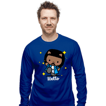 Load image into Gallery viewer, Daily_Deal_Shirts Long Sleeve Shirts, Unisex / Small / Royal Blue Hello
