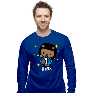 Daily_Deal_Shirts Long Sleeve Shirts, Unisex / Small / Royal Blue Hello