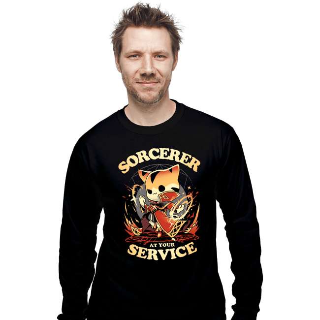 Daily_Deal_Shirts Long Sleeve Shirts, Unisex / Small / Black Sorcerer's Call