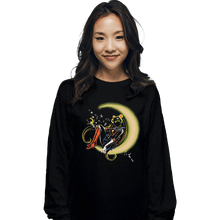 Load image into Gallery viewer, Shirts Long Sleeve Shirts, Unisex / Small / Black Moon Power
