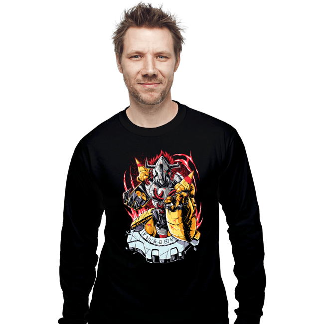 Daily_Deal_Shirts Long Sleeve Shirts, Unisex / Small / Black Battle War Greymon