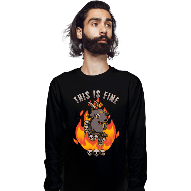 Secret_Shirts Long Sleeve Shirts, Unisex / Small / Black Demonically Fine