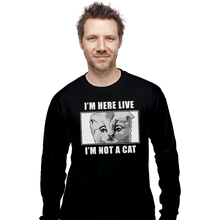 Load image into Gallery viewer, Shirts Long Sleeve Shirts, Unisex / Small / Black Zoom Cat
