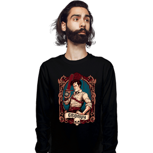 Daily_Deal_Shirts Long Sleeve Shirts, Unisex / Small / Black GROOViest Man On Earth
