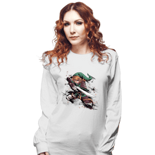 Load image into Gallery viewer, Secret_Shirts Long Sleeve Shirts, Unisex / Small / White Samurai Hero Of Time

