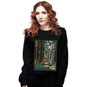 Daily_Deal_Shirts Long Sleeve Shirts, Unisex / Small / Black Galactic Empire In A Forest