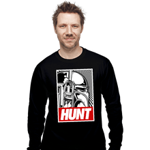 Load image into Gallery viewer, Shirts Long Sleeve Shirts, Unisex / Small / Black HUNT
