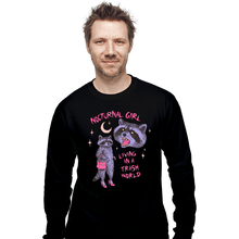 Load image into Gallery viewer, Daily_Deal_Shirts Long Sleeve Shirts, Unisex / Small / Black Nocturnal Girl
