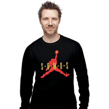Load image into Gallery viewer, Shirts Long Sleeve Shirts, Unisex / Small / Black Aran Jordan
