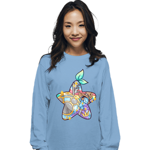 Shirts Long Sleeve Shirts, Unisex / Small / Powder Blue Magical Silhouettes - Paopu Fruit