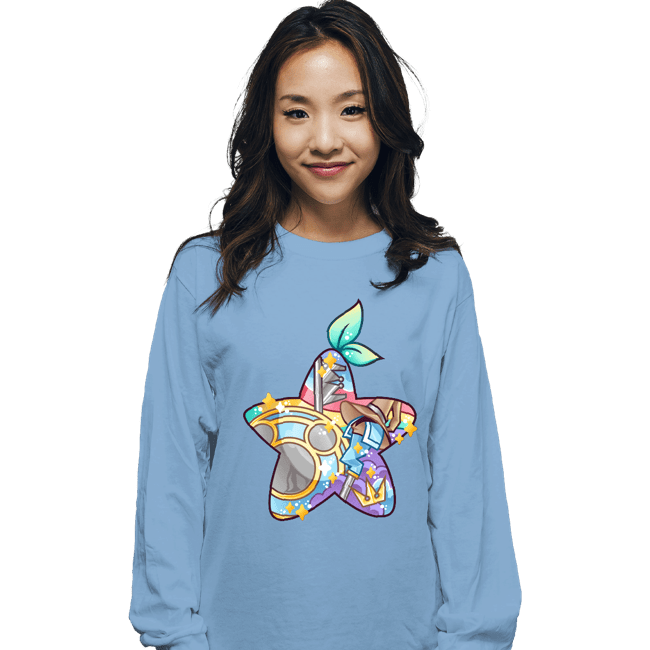 Shirts Long Sleeve Shirts, Unisex / Small / Powder Blue Magical Silhouettes - Paopu Fruit