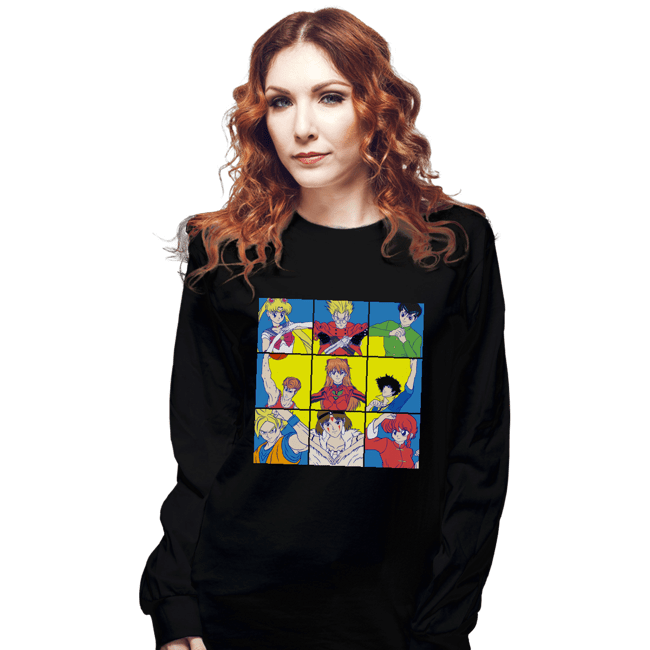 Daily_Deal_Shirts Long Sleeve Shirts, Unisex / Small / Black The Anime Heart Of A 90s Kid