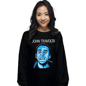 Daily_Deal_Shirts Long Sleeve Shirts, Unisex / Small / Black John Travolta