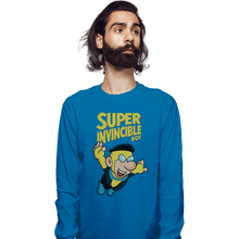 Load image into Gallery viewer, Secret_Shirts Long Sleeve Shirts, Unisex / Small / Sapphire Super Invicible Boy
