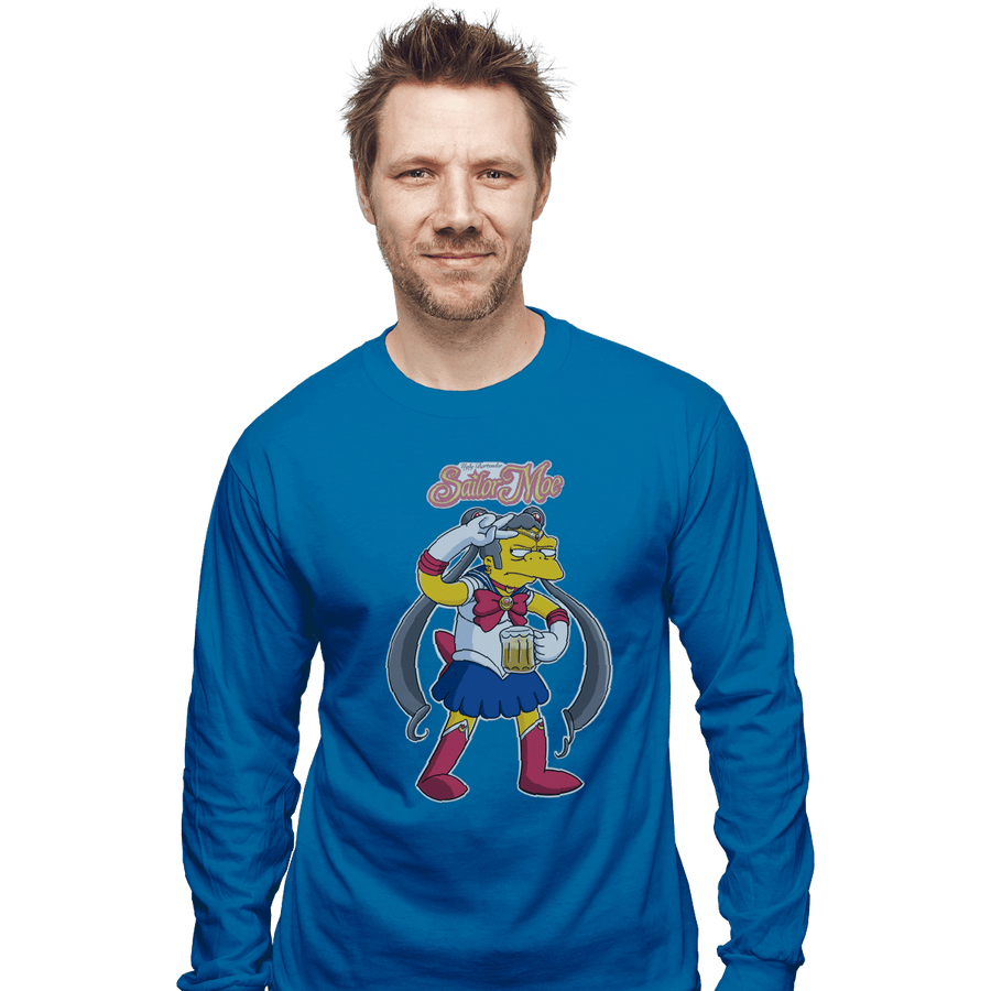 Shirts Long Sleeve Shirts, Unisex / Small / Sapphire Sailor Moe