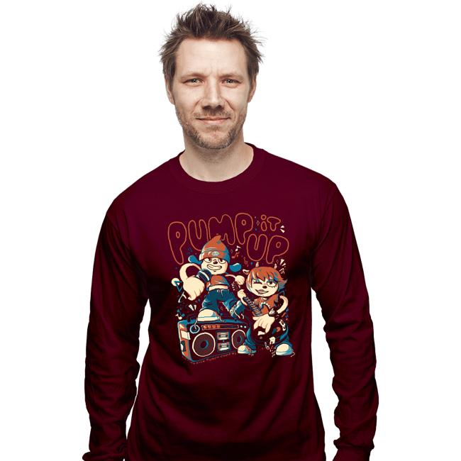 Secret_Shirts Long Sleeve Shirts, Unisex / Small / Maroon Pump It Up
