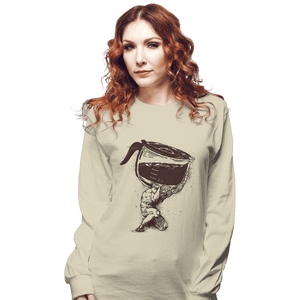 Daily_Deal_Shirts Long Sleeve Shirts, Unisex / Small / Natural Coffee Atlas