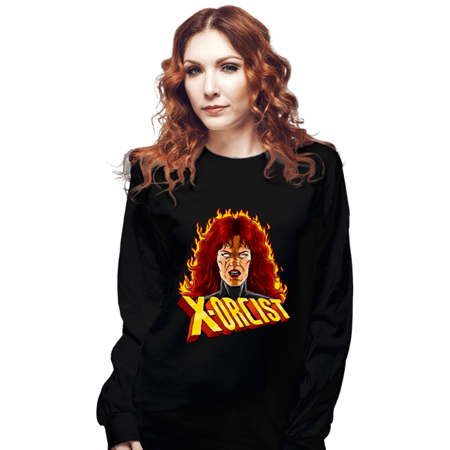 Shirts Long Sleeve Shirts, Unisex / Small / Black X-Orcist