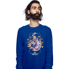 Load image into Gallery viewer, Shirts Long Sleeve Shirts, Unisex / Small / Royal Blue The Empress Peach
