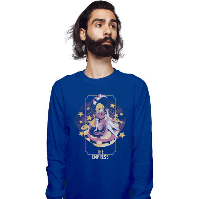 Shirts Long Sleeve Shirts, Unisex / Small / Royal Blue The Empress Peach
