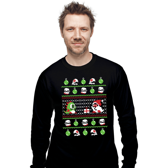 Shirts Long Sleeve Shirts, Unisex / Small / Black Bubble Bauble