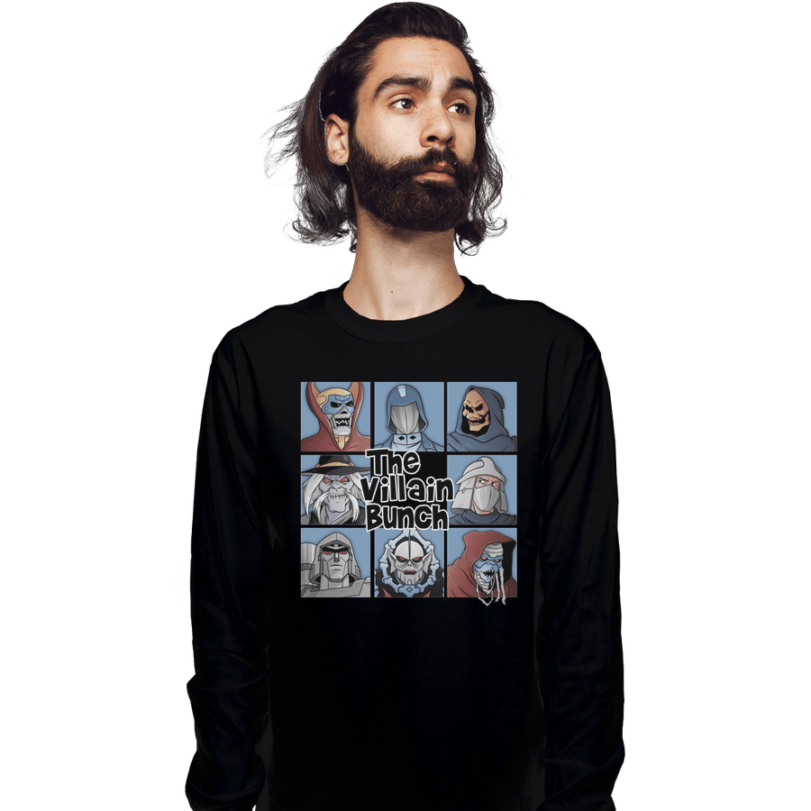 Shirts Long Sleeve Shirts, Unisex / Small / Black The Villain Bunch