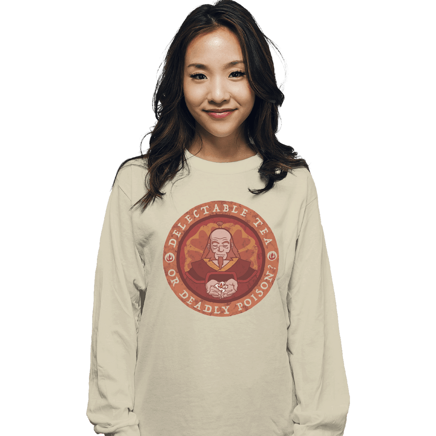 Shirts Long Sleeve Shirts, Unisex / Small / Natural Tea Or Poison