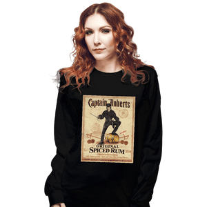 Daily_Deal_Shirts Long Sleeve Shirts, Unisex / Small / Black Captain Roberts Spiced Rum