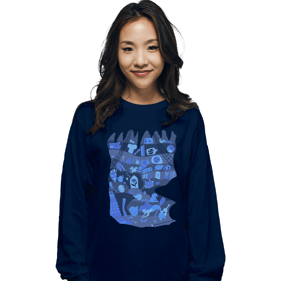 Shirts Long Sleeve Shirts, Unisex / Small / Navy Part Of My World