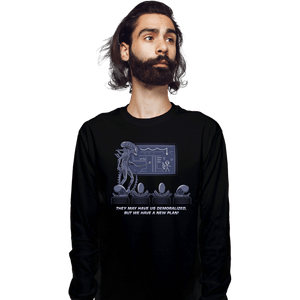 Daily_Deal_Shirts Long Sleeve Shirts, Unisex / Small / Black Demoralized Aliens