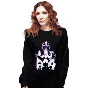Daily_Deal_Shirts Long Sleeve Shirts, Unisex / Small / Black Glitched Jafar