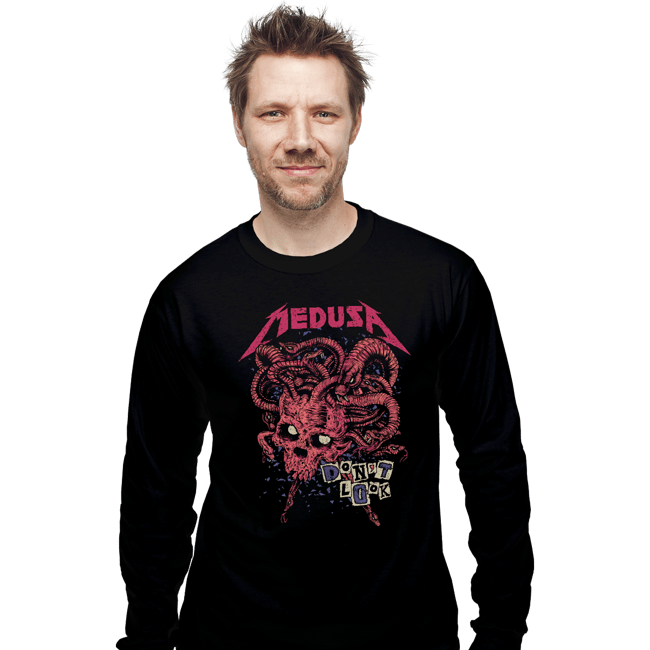 Shirts Long Sleeve Shirts, Unisex / Small / Black Medusa