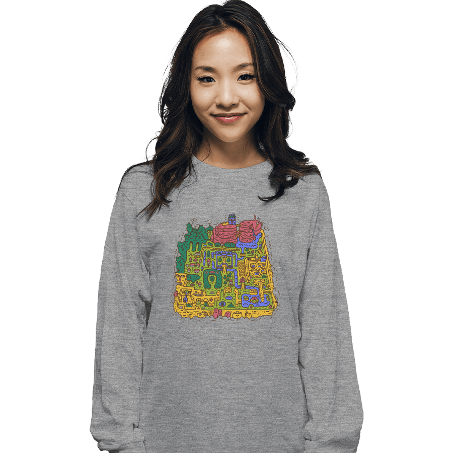 Shirts Long Sleeve Shirts, Unisex / Small / Sports Grey Light World