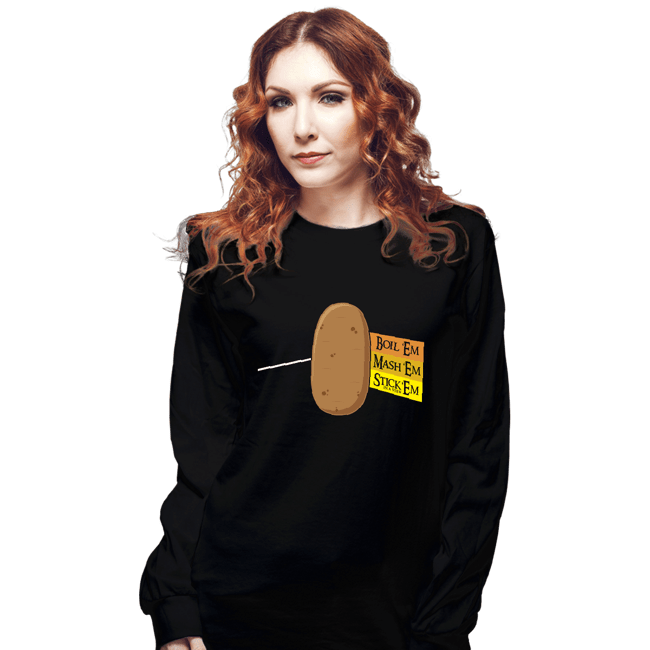 Shirts Long Sleeve Shirts, Unisex / Small / Black Dark Side Of The Tater