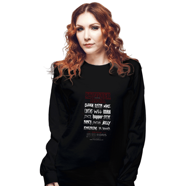 Shirts Long Sleeve Shirts, Unisex / Small / Black Stranger Rock