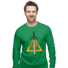 Load image into Gallery viewer, Daily_Deal_Shirts Long Sleeve Shirts, Unisex / Small / Irish Green The Sword

