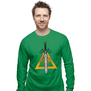 Daily_Deal_Shirts Long Sleeve Shirts, Unisex / Small / Irish Green The Sword