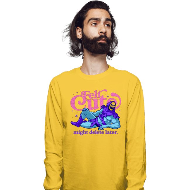 Daily_Deal_Shirts Long Sleeve Shirts, Unisex / Small / Gold Felt Cute