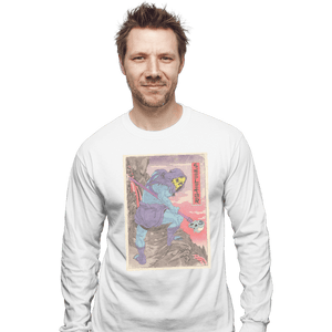 Shirts Long Sleeve Shirts, Unisex / Small / White Skeletor